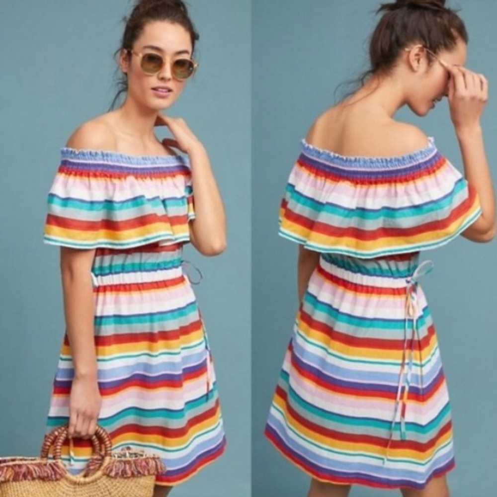NWT Anthropologie 4OUR Dreamers Striped Dress